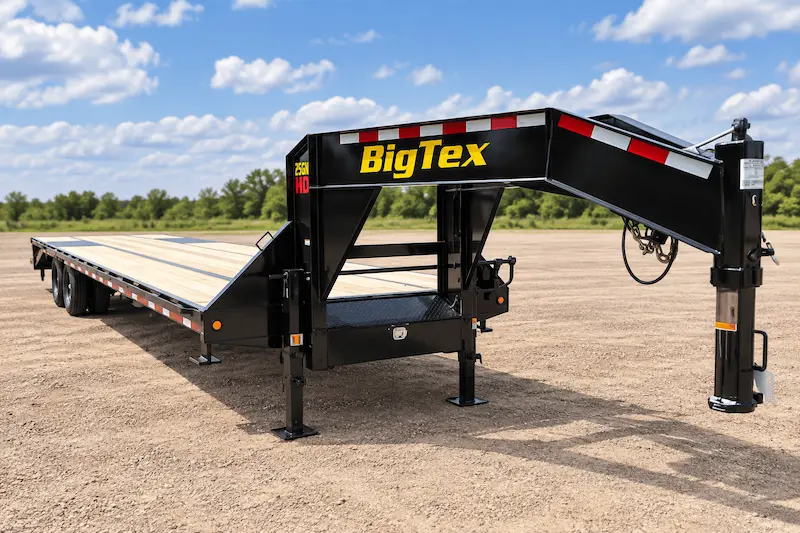 Gooseneck Trailers for rent at Fontana Trailers